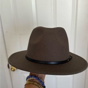 Classic Brown Fedora Hat